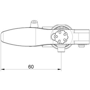 Short lever for Accossato Thumb brake master cylinder