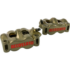 Accossato CNC-worked monoblock brake caliper, 100 mm, titanium-made pistons